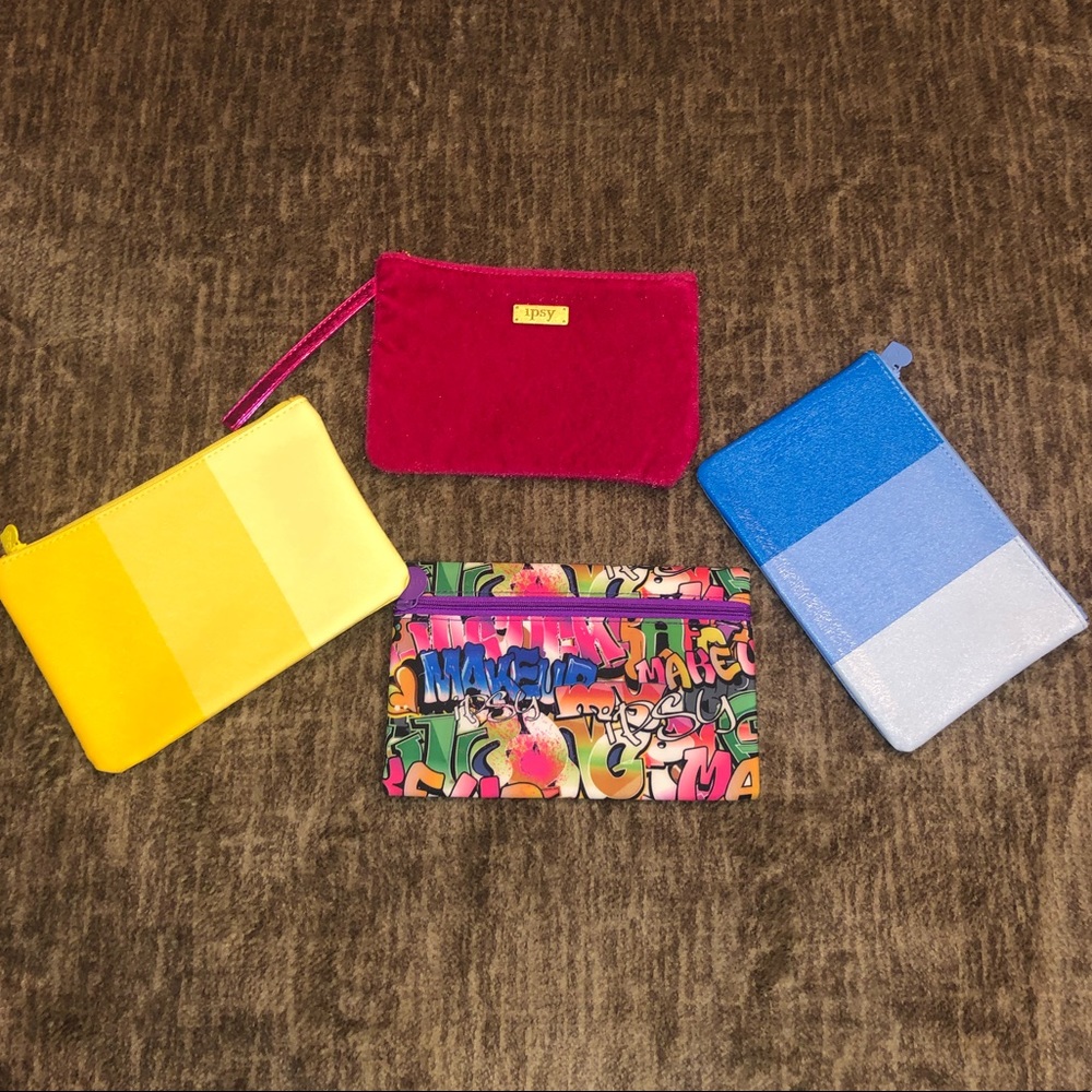 Bundle of 4 Ipsy Makeup Bags